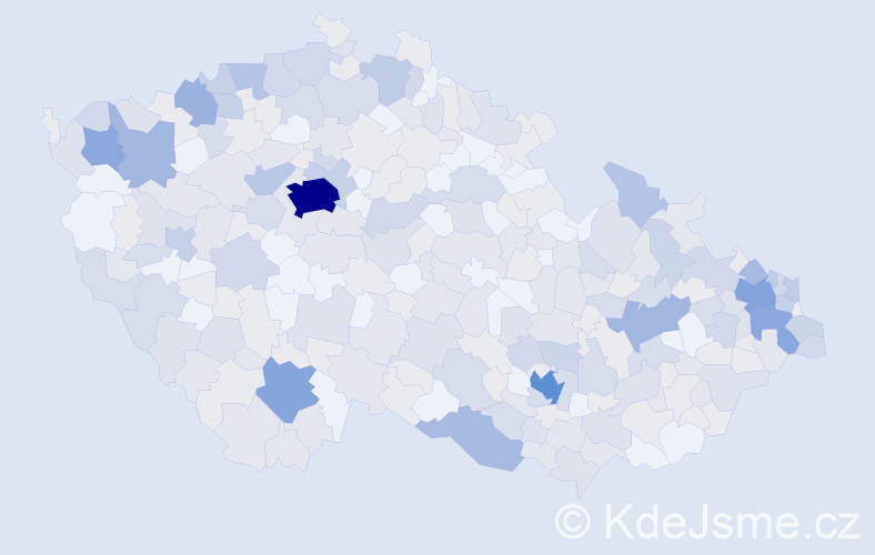 Jméno: 'Hermína', počet výskytů 680 v celé ČR