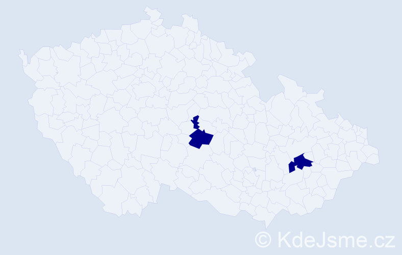 Jméno: 'Ngoc Ke', počet výskytů 2 v celé ČR