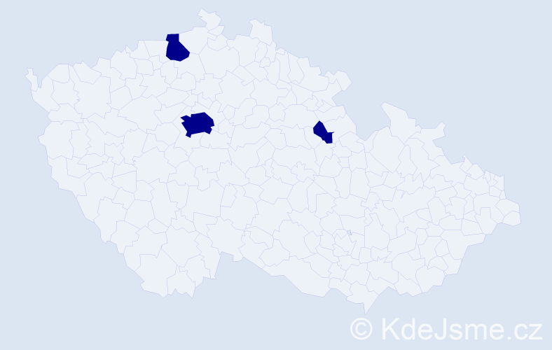 Jméno: 'Dionisie', počet výskytů 3 v celé ČR