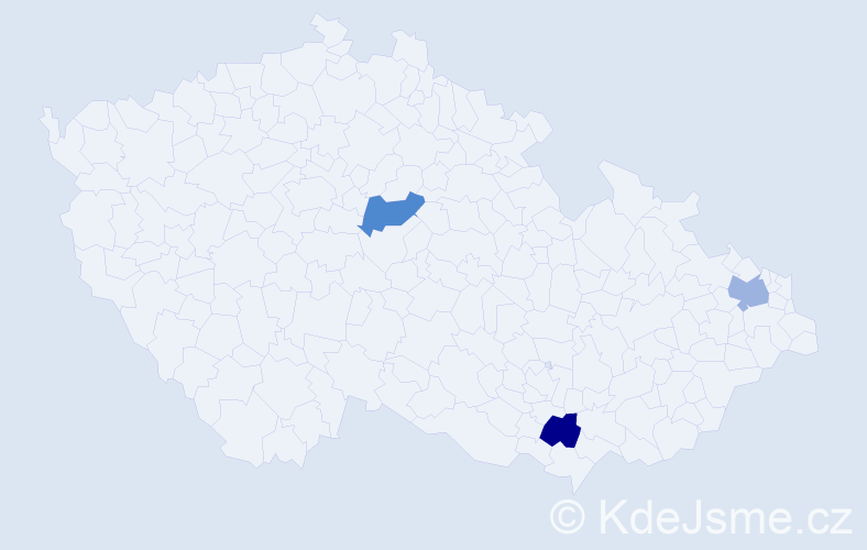 Jméno: 'Ngoc Huan', počet výskytů 3 v celé ČR