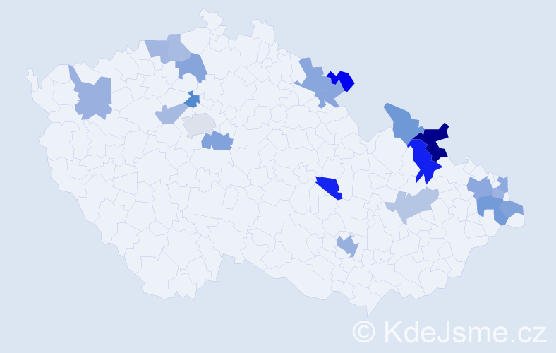 Jméno: 'Georgia', počet výskytů 31 v celé ČR