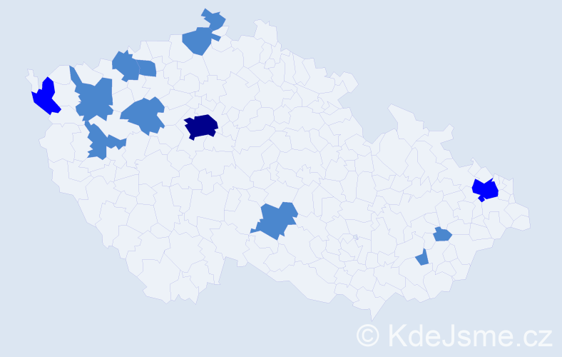 Jméno: 'Duc Tung', počet výskytů 17 v celé ČR