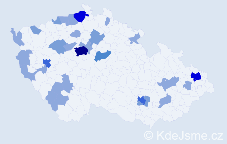 Jméno: 'Van Dong', počet výskytů 59 v celé ČR