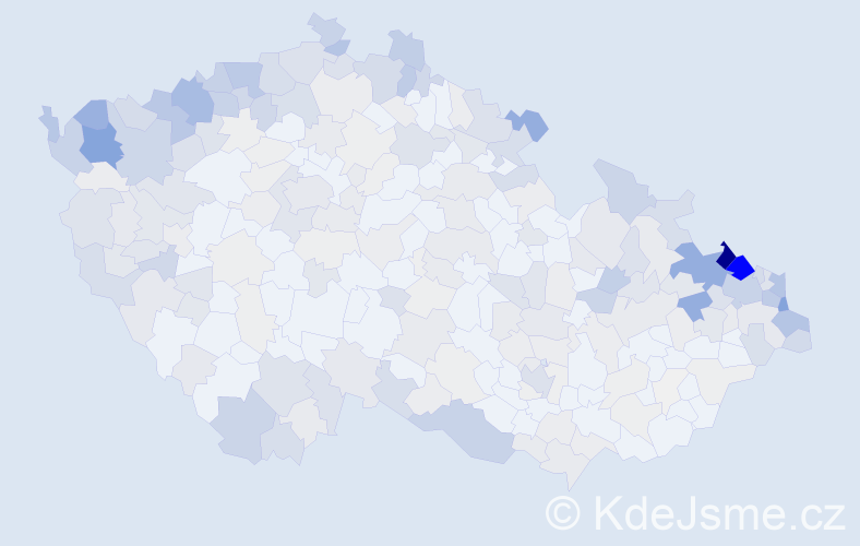 Jméno: 'Gerhard', počet výskytů 983 v celé ČR