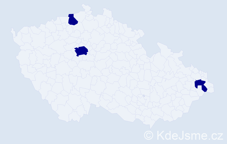 Jméno: 'Mi Kyung', počet výskytů 3 v celé ČR