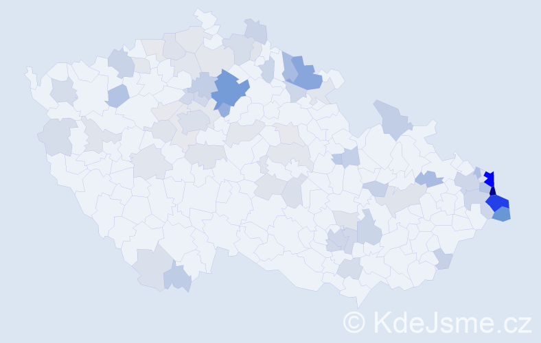 Jméno: 'Jerzy', počet výskytů 183 v celé ČR