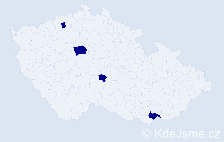 Jméno: 'Dinh Xuan', počet výskytů 4 v celé ČR