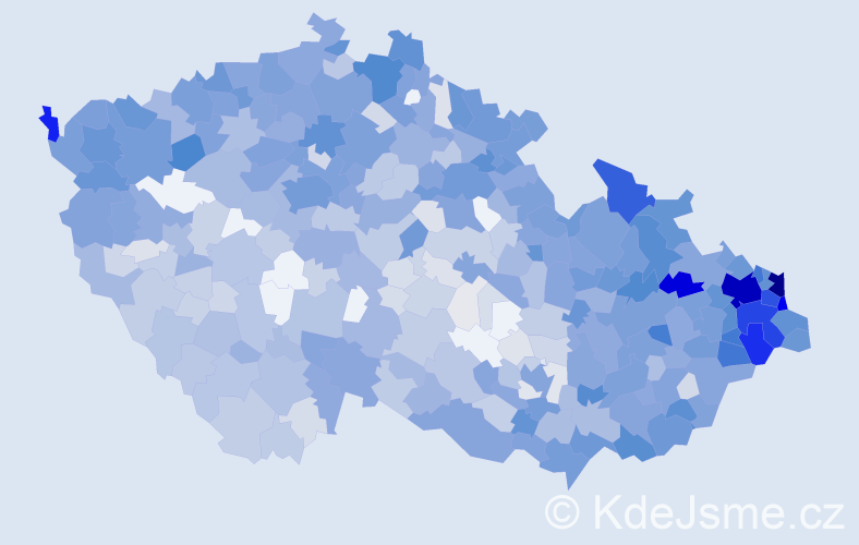 Jméno: 'Emília', počet výskytů 2354 v celé ČR