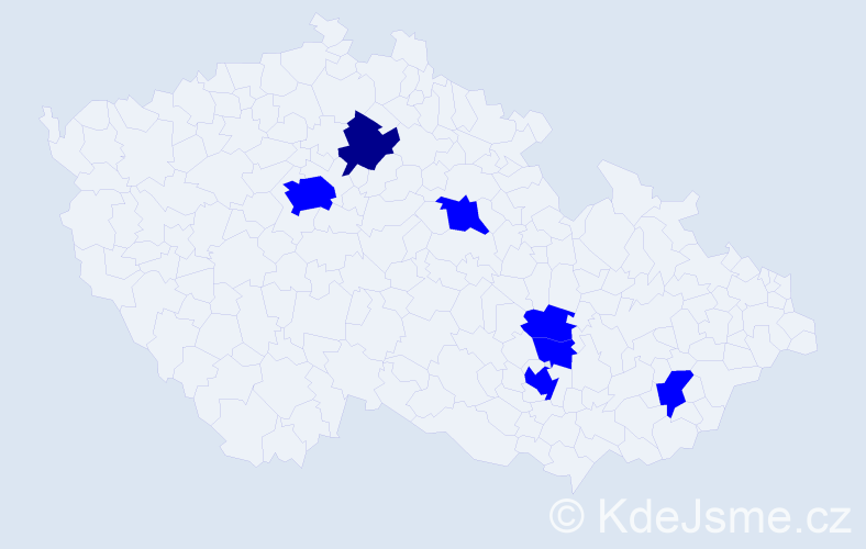 Jméno: 'Munkhsaikhan', počet výskytů 8 v celé ČR