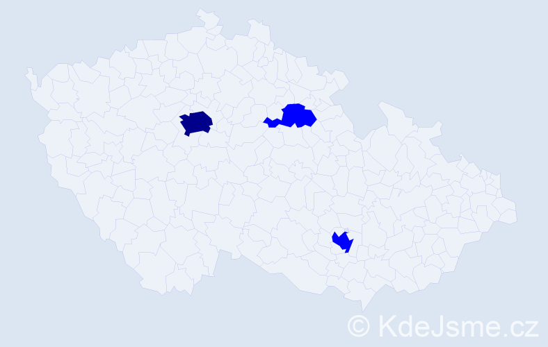 Jméno: 'Iskra', počet výskytů 4 v celé ČR