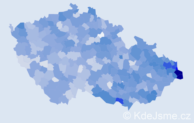 Jméno: 'Darina', počet výskytů 4837 v celé ČR