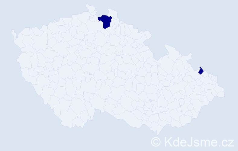 Jméno: 'Dezider Patrik', počet výskytů 2 v celé ČR