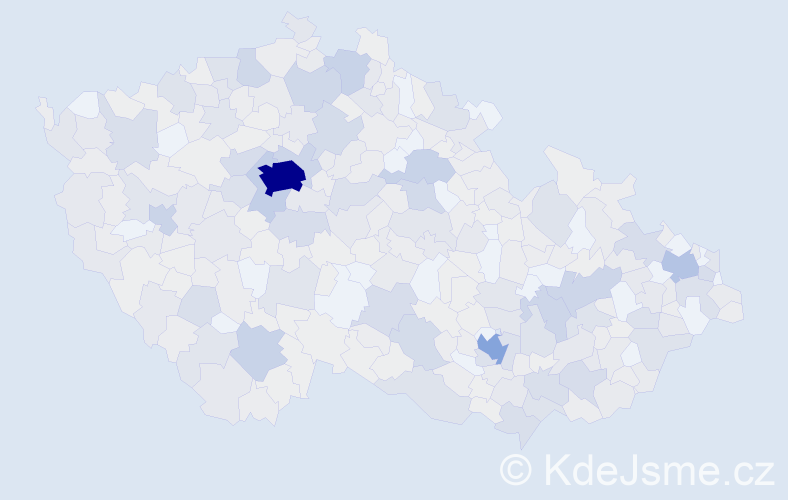 Jméno: 'Jasmína', počet výskytů 991 v celé ČR