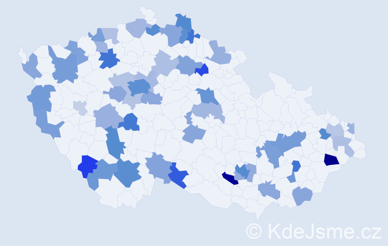 Jméno: 'Jasmine', počet výskytů 99 v celé ČR