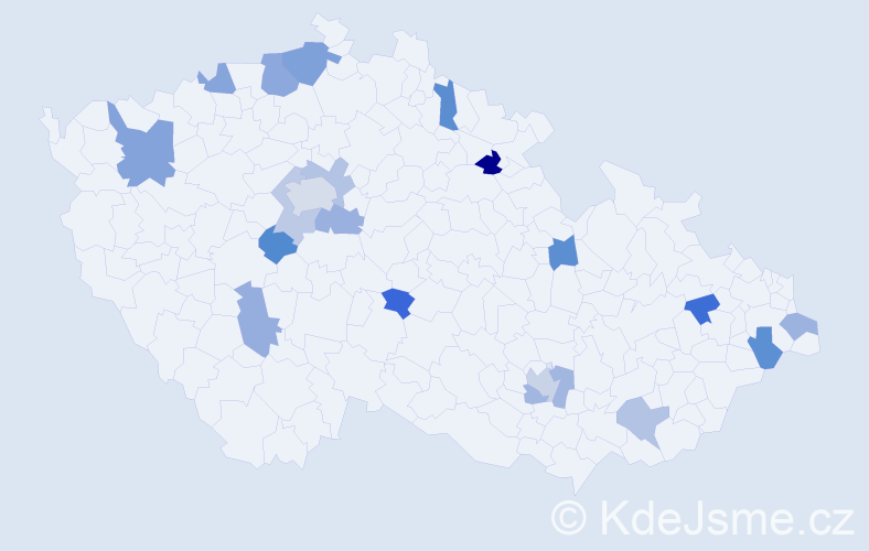 Jméno: 'Martin Jan', počet výskytů 28 v celé ČR