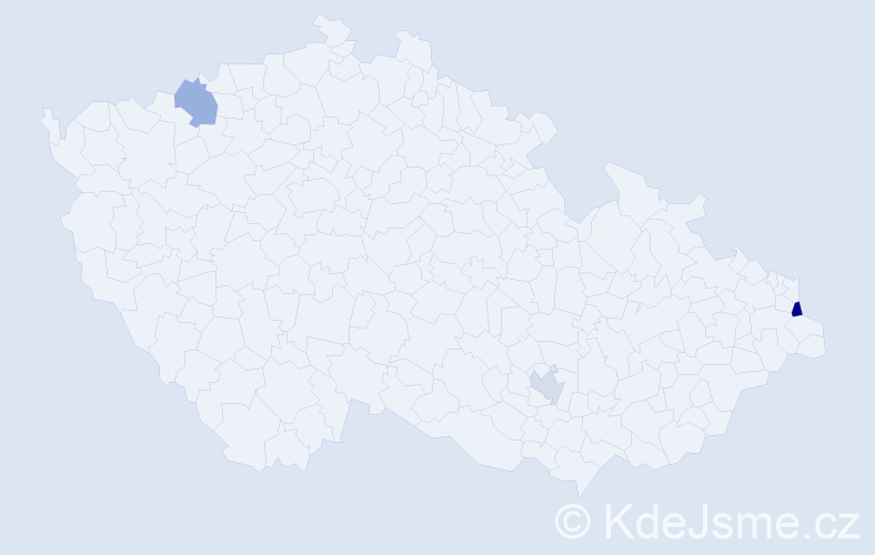 Jméno: 'Kornelius', počet výskytů 4 v celé ČR