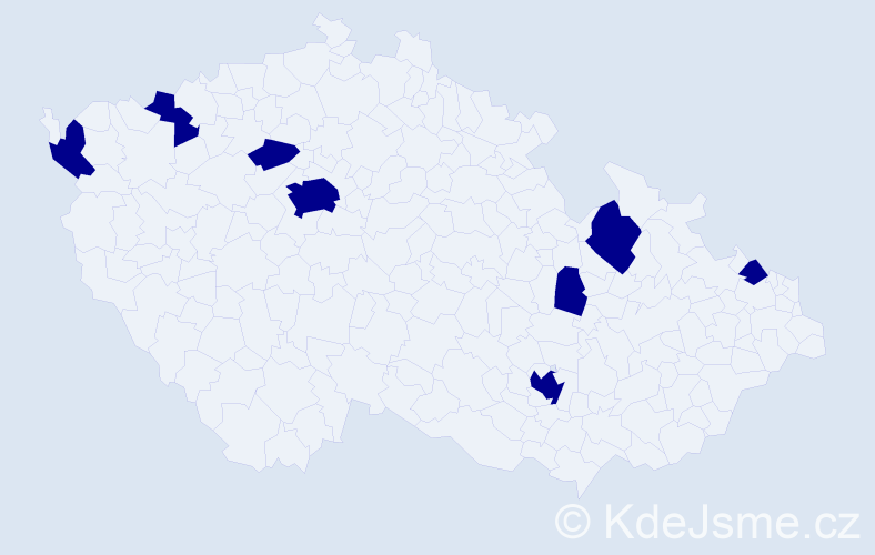 Jméno: 'Samuel Adam', počet výskytů 8 v celé ČR