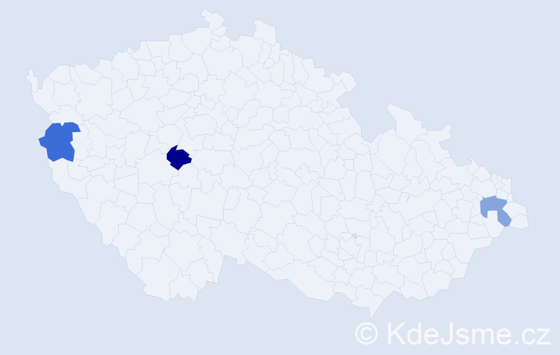 Jméno: 'Živka', počet výskytů 3 v celé ČR