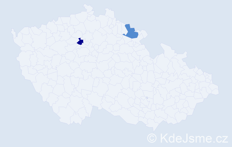 Jméno: 'Emran', počet výskytů 2 v celé ČR