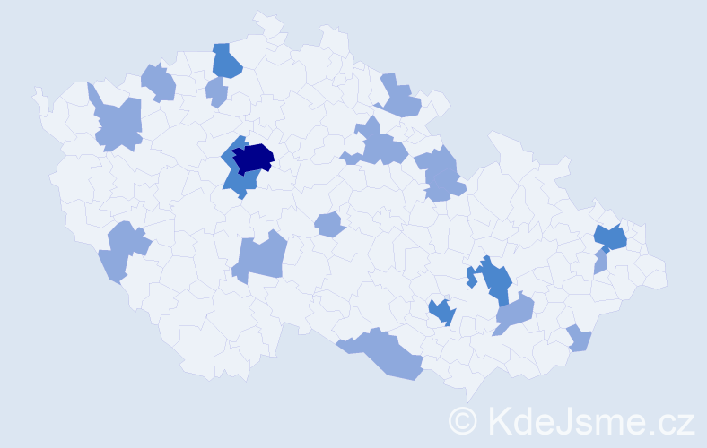 Jméno: 'Adéla Anna', počet výskytů 31 v celé ČR