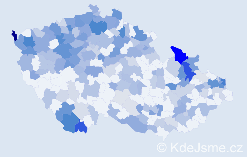 Jméno: 'Etela', počet výskytů 452 v celé ČR