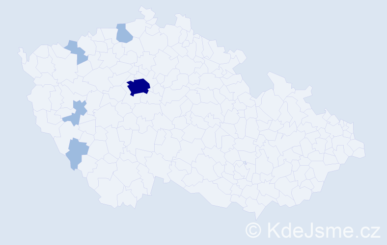 Jméno: 'Jaime', počet výskytů 9 v celé ČR