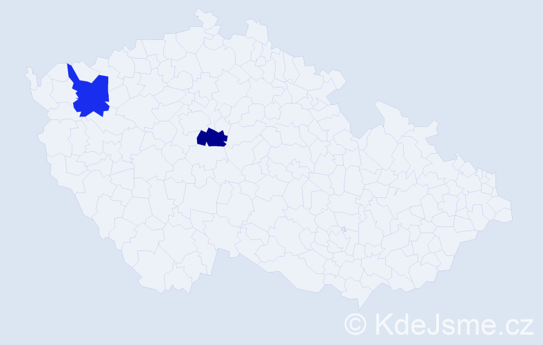 Jméno: 'Samuel Leon', počet výskytů 2 v celé ČR