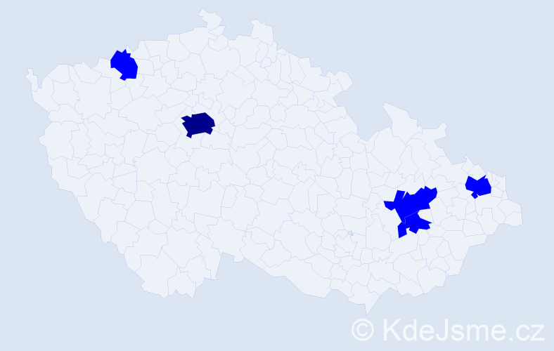 Jméno: 'Tung Anh', počet výskytů 6 v celé ČR