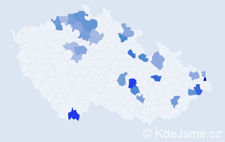 Jméno: 'Dolores', počet výskytů 52 v celé ČR