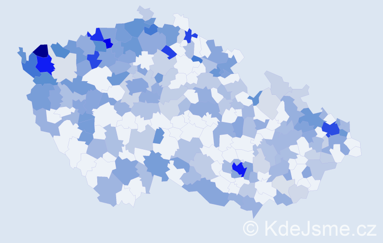 Jméno: 'Jennifer', počet výskytů 476 v celé ČR