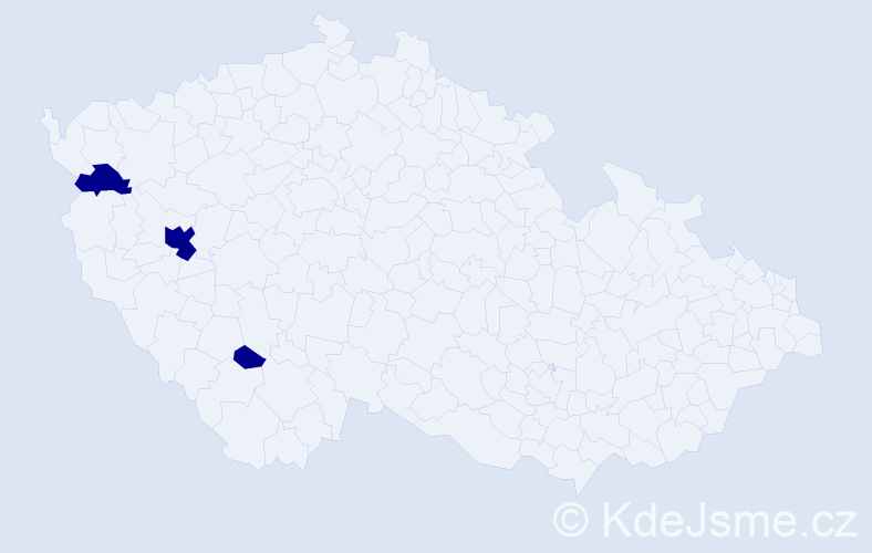Jméno: 'Ba Kien', počet výskytů 3 v celé ČR