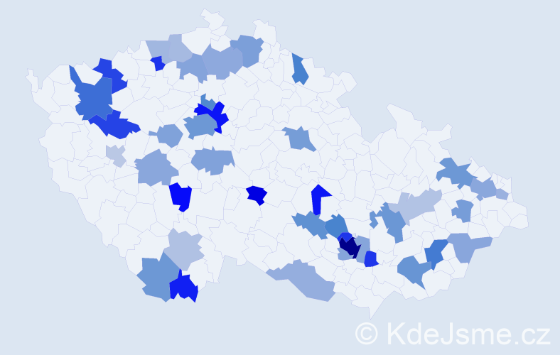 Jméno: 'Alessandro', počet výskytů 85 v celé ČR