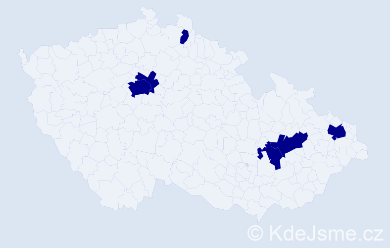 Jméno: 'Feim', počet výskytů 6 v celé ČR