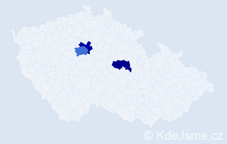 Jméno: 'Viola Anna', počet výskytů 7 v celé ČR