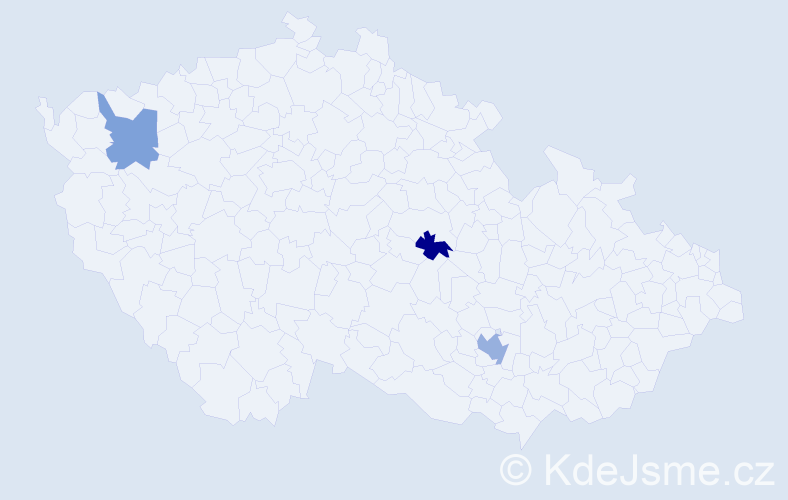 Jméno: 'Zainab', počet výskytů 4 v celé ČR