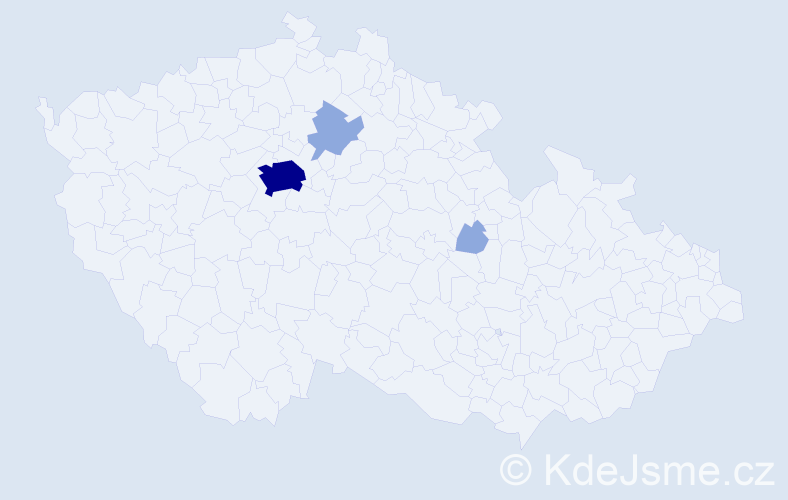 Jméno: 'Michael Edward', počet výskytů 7 v celé ČR