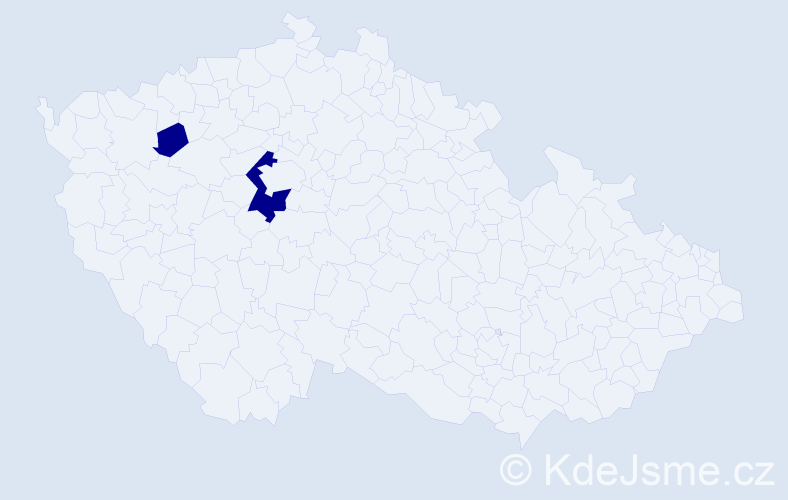 Jméno: 'Sněžanna', počet výskytů 2 v celé ČR