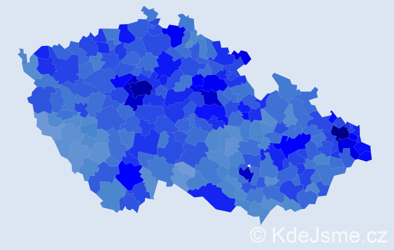 Jméno: 'Monika', počet výskytů 63360 v celé ČR