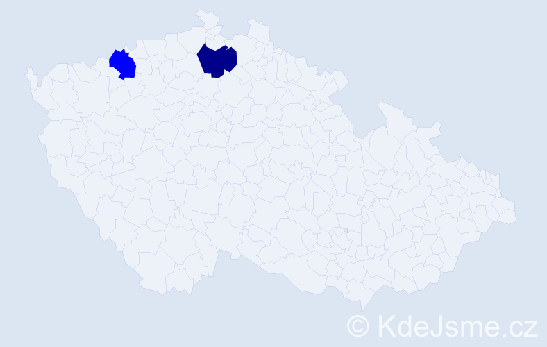 Jméno: 'Chimegbayar', počet výskytů 3 v celé ČR