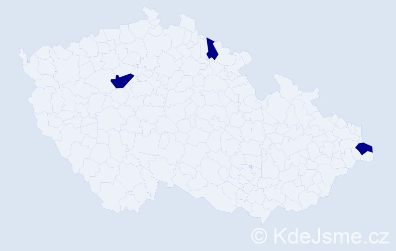 Jméno: 'Sara Anna', počet výskytů 3 v celé ČR