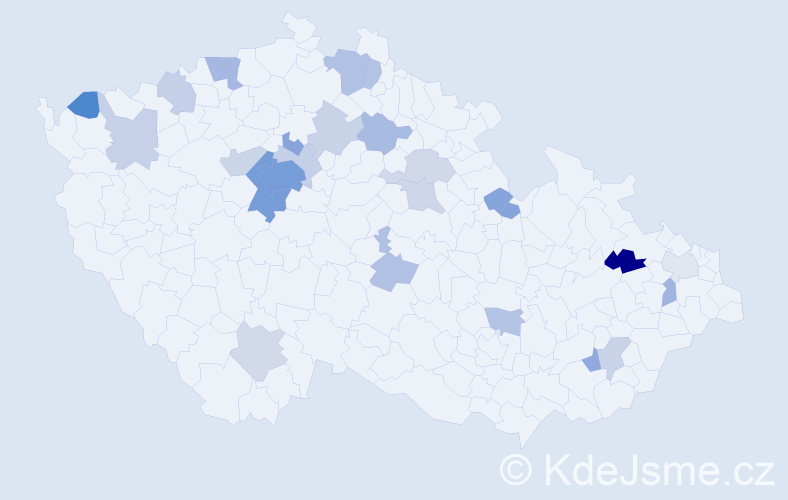 Jméno: 'Gordana', počet výskytů 58 v celé ČR