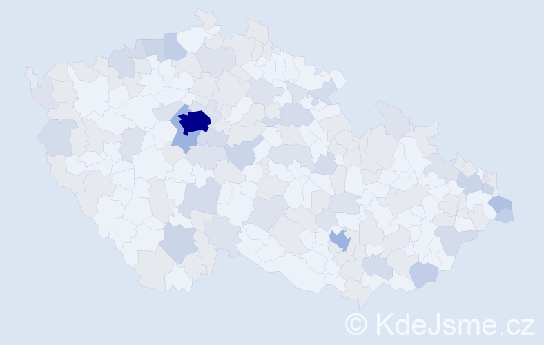 Jméno: 'Ráchel', počet výskytů 243 v celé ČR