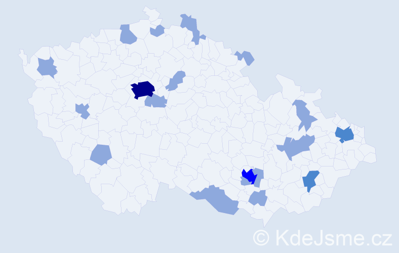 Jméno: 'Tanja', počet výskytů 28 v celé ČR
