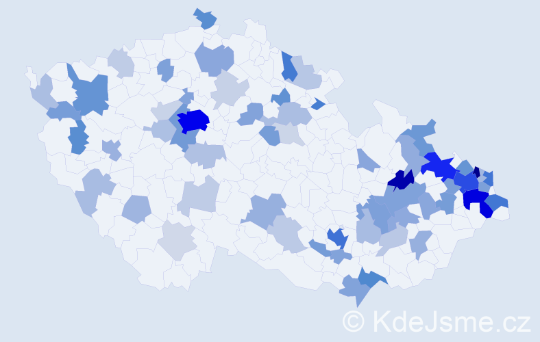 Jméno: 'Lev', počet výskytů 219 v celé ČR
