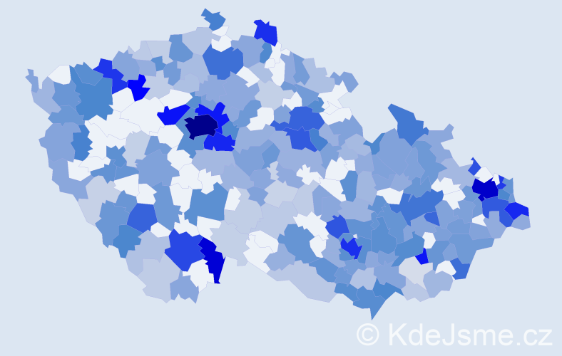 Jméno: 'Tatiana', počet výskytů 754 v celé ČR