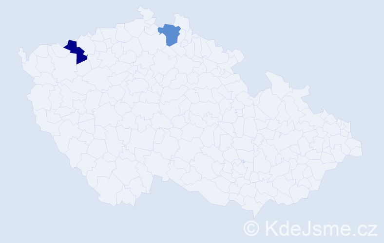 Jméno: 'Danny Nicolas', počet výskytů 2 v celé ČR