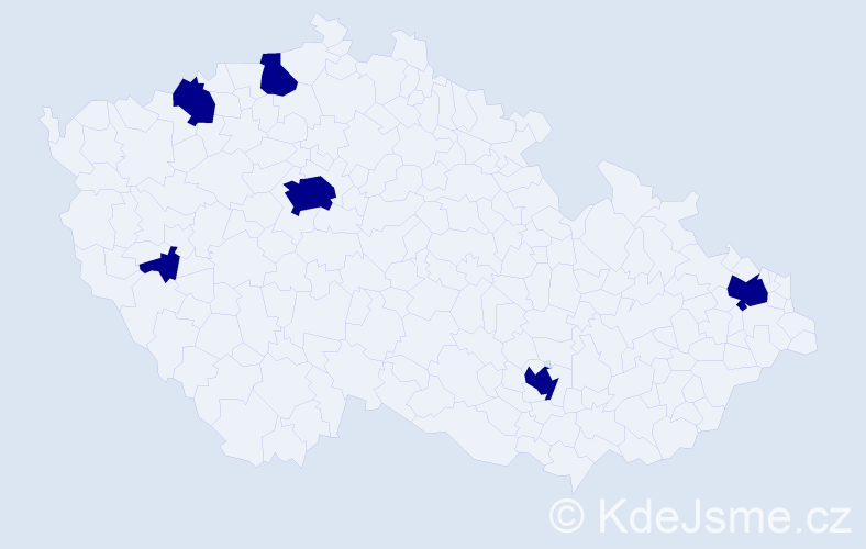 Jméno: 'Duc Thu', počet výskytů 6 v celé ČR