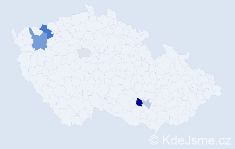 Jméno: 'Nicholas Michael', počet výskytů 5 v celé ČR