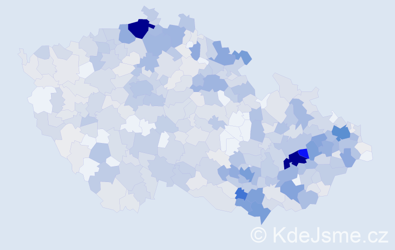 Jméno: 'Yveta', počet výskytů 1729 v celé ČR