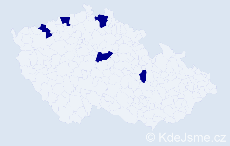 Jméno: 'Adam Christopher', počet výskytů 5 v celé ČR